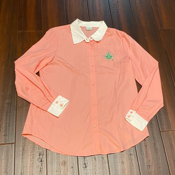 Tops - AKA Pink Button Down Shirt